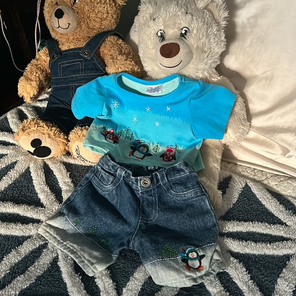 Build A Bear Winter Theme 5 Piece Holiday Outfit Accessories Gift Bag Bundle - Picture 9 of 14